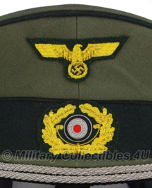 WO2 Duitse Kriegsmarine Marine Artillerie Officiers schirmmütze - maat 57, 59 of 60