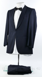 Heren kostuum jas en broek  - donkerblauw - maat 58 - origineel