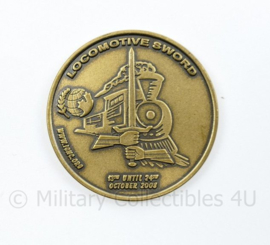 Duits Nederlandse Corps Exercise locomotive Sword 2008 coin - diameter 3,5 cm - origineel