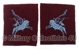 Airborne Division Patches, Pegasus - lichtblauw stiksel - gespiegeld paar
