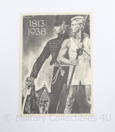WO2 Duitse Postkarte Deutsches Turn und Sportfest Breslau 1813-1938 - 15 x 10,5 cm - origineel