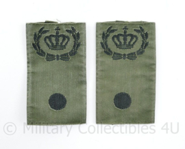 Defensie stafadjudant GVT epauletten paar - 7,5 x 4,5 cm - origineel