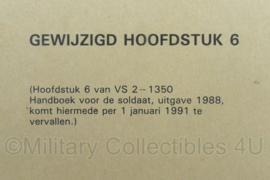 Koninklijke Landmacht VS 27-1350 voorschrift KL 1991 - gewijzigd hoofdstuk 6