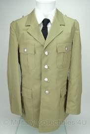 Uitgaans uniform jas khaki met zilveren knopen- origineel