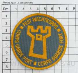 Embleem FWK Fest Wachtkorps Corps Garde Fort Corpo Guardie Fort -  diameter 8 cm - origineel