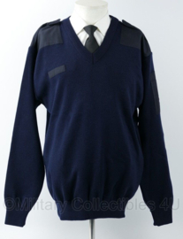 KLU Koninklijke Luchtmacht trui met v-hals donkerblauw - huidig model - maat 8 = XXL - nieuw - origineel