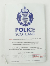 Police Scotland Safariland kogelwerend vest handleiding - 15 x 10 cm - origineel