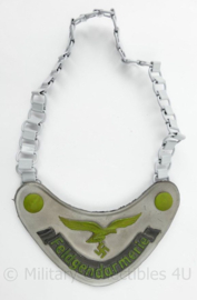 WO2 Duitse Luftwaffe Feldgendarmerie gorget - 25 x 16½ cm - topkwaliteit replica