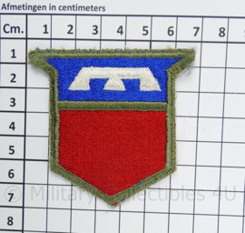 WO2 US 76th Infantry Division embleem Cut Edge - 7 x 6½ cm - origineel