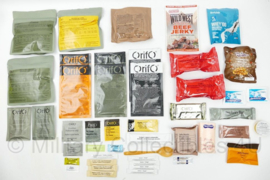1 zak Nederlandse leger 24uurs rantsoen Maaltijd zak 24 Hour Operationeel Rantsoen W (droog)  + energie module - 8 verschillende menu's! - +/- 5100 kcal - Best Before december 2026