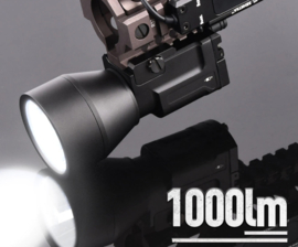 1000 LM Tactical Light Zenitco KLESCH-2U GEN.2.0 Weapon Flashlight 20mm Rail Momentary With Remote Switch Strobe AK-SD upgrade