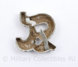 WO2 Duitse letter B voor op de epaulet - 2 x 2 cm -  origineel