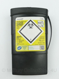 Sharpsafe naaldencontainer 0,38 liter container naald Zwarte naaldencontainer 0,45L - 10,5 x 5 x 16,5 cm - origineel