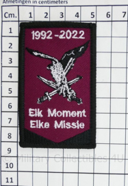 KL Nederlandse leger Luchtmobiele Brigade  embleem 1992 - 2022 - met klittenband - 8 x 5,5 cm