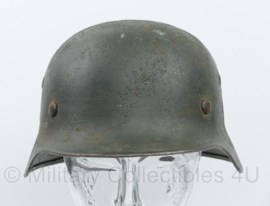 WO2 Duitse M35 helm met naoorlogse BGS liner - originele WO2 gestempelde helmpot