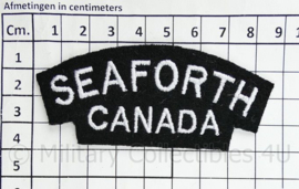 WO2 WW2 Seaforth Canada shoulder title pair