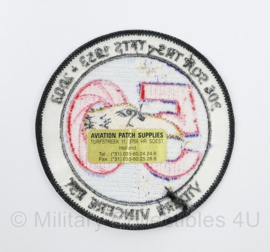 KLU Koninklijke Luchtmacht 306 SQN TRS TFTS 1953-2003 embleem met klittenband - diameter 10 cm - origineel