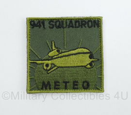 KLU Koninklijke Luchtmacht 941 squadron METEO borstembleem - met klittenband - 5 x 5 cm - origineel