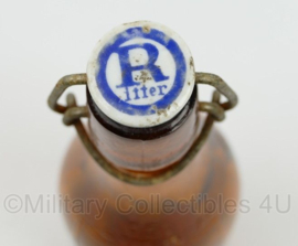 WO2 Duitse 1937 bierfles Dortmunder Ritter Bier fles 0,5 l gemaakt in 1937 beugelfles - beschadigde bodem - origineel