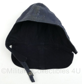 USN US Navy winter hat donkerblauw - gedragen - origineel