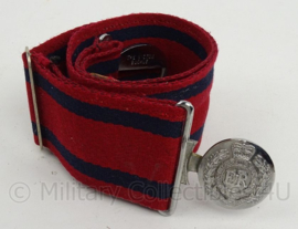 Britse Royal Engineers parade buckle - met zilverkleurig slot - 81 cm - origineel