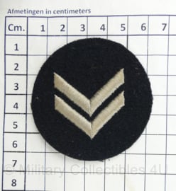 Militaire rang embleem - diameter 6 cm - origineel