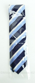 Blauw wit gestreepte stropdas - NIEUW