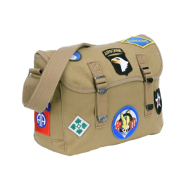 US Army Airborne Ransel pukkel met patches - COYOTE - 32 x 12 x 24 cm