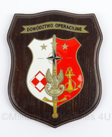 Poolse leger wandbord Operationeel Commando - afmeting 12 x 16 cm - origineel