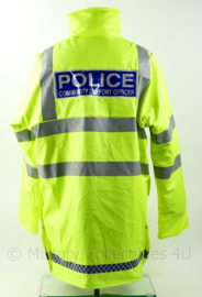 Britse Politie Police Hertfordshire Constabulary gevoerd fluor geel jack - Maat L -  origineel