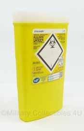 Sharpsafe naaldencontainer 0,45 liter container naald geel naaldencontainer 0,45L - 10,5 x 5 x 16,5 cm - origineel