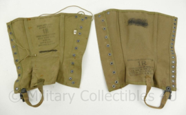 WO2 US Gaiters - beide size 1 maar geen matchend paar - origineel