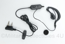 Portofoon headset oortje G-Shape ear piece 2 pin aansluiting - origineel