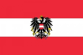 Vlag Oostenrijk - Polyester -  1 x 1,5 meter
