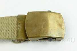 WO2 US khaki Officer trouser belt Broekriem - 95 of 100 cm - origineel