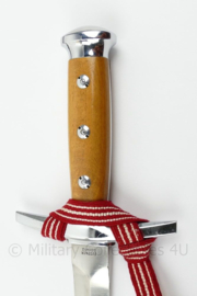 Zwitserse Officier's dolk in geschenkdoos uitgereikt aan Nederlandse Luitenant-Kolonel - lengte 31,5 cm - origineel