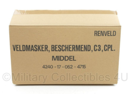 KL Nederlands Veldmasker C3 Gasmasker met filter en tas - vorig model - maat Middel - in de originele doos - origineel