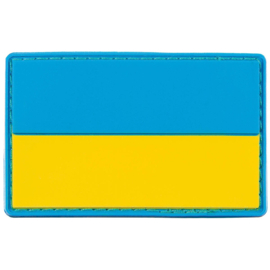 Uniform landsvlag Oekraïne embleem 3D PVC -  klittenband - 8 x 5 cm
