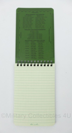 Notitieblok  Rite in the Rain All-weather Notebook Notitieboek No. 946, green (2020) - waterproof extra kwaliteit (ook schrijven in de regen) - 16 x 10 cm.
