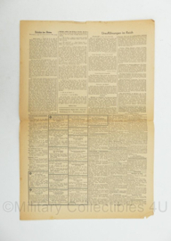 WO2 Duitse krant Frankische Tageszeitung nr. 51 1 maart 1944 - 47 x 32 cm - origineel