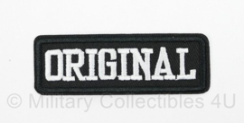 Embleem 'original' - Zonder klittenband - 2,5 x 7,5 cm