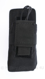 Vega holster portofoon tas zwart - 8 x 5,5 x 17 cm - origineel