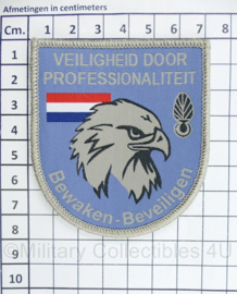 Kmar Bewaken Beveiligen embleem Veiligheid door Professionaliteit - klittenband - 8 x 7 cm - origineel