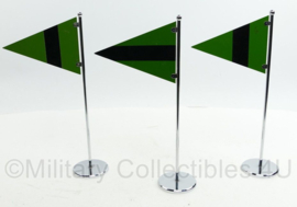 Set van 3 Bundeswehr metalen vlaggen -  origineel