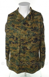 US Marine Corps Marpat jas - Digital Woodland - med-reg - met insignes - origineel