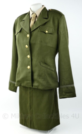 WO2 US Dames WAC officer class A jas MET rok replica OD -  size 38 t/m 48