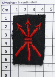 KM Koninklijke Marine mouw embleem Telegrafist - 6 x 3½ cm - origineel
