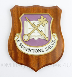 Defensie E Suspicione Salus wandbord in doosje -  17,5 x 14,5  cm - nieuw - origineel