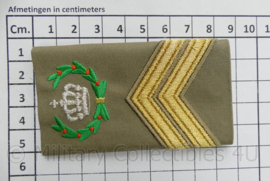 Sergeant-Majoor instructeur epauletten paar voor Stratotex regenjas - 8½ x 5 cm - nieuw - origineel