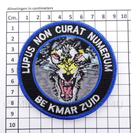 BE Bijstandseenheid KMAR Koninklijke Marechaussee Zuid embleem - met klittenband - diameter 9 cm